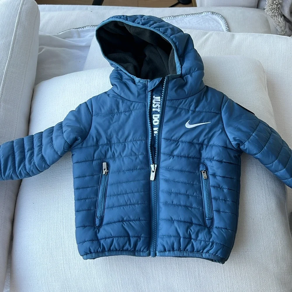 Nike Kids Blue Jacket Coat Puffer